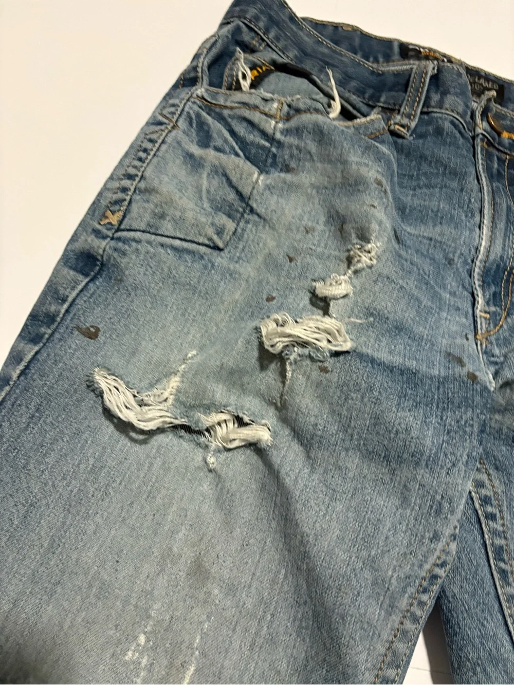 Ariat Rebar M4 Relaxed Boot Cut Jeans Men’s 32x32 Distressed Workwear